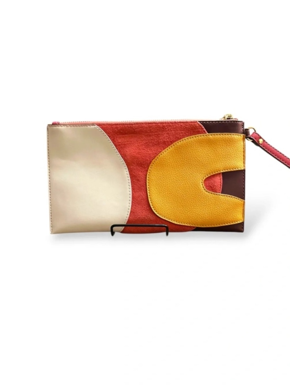 Michael Kors NWOT Large Colorblock Wristlet 35F4GTVW7Y - Picture 2 of 8